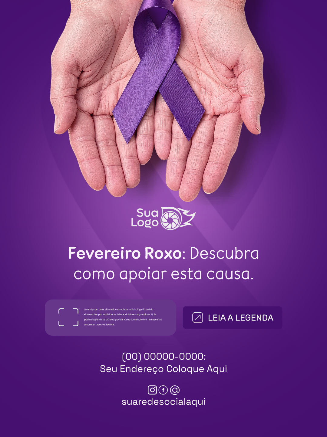 Prévia da coleção Coleção de Artes para Fevereiro Roxo