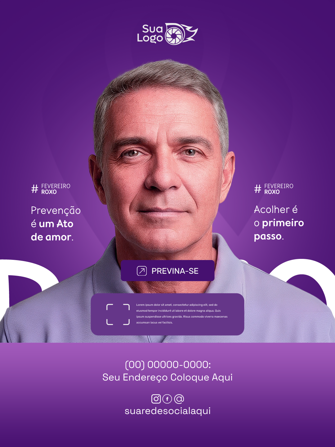 Arte 5 da coleção Coleção de Artes para Fevereiro Roxo