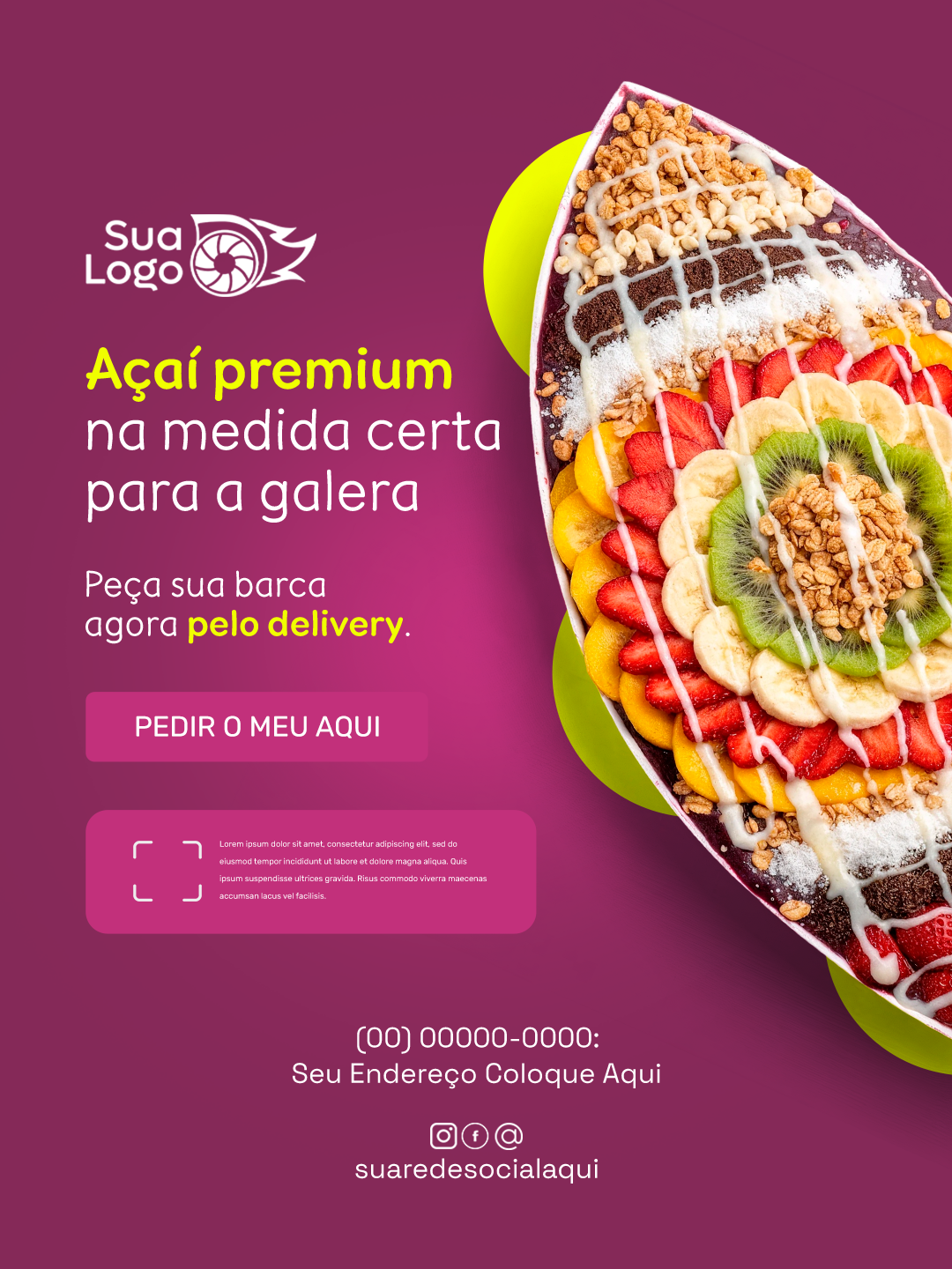 Arte 7 da coleção Coleção de Artes para Açaíteria