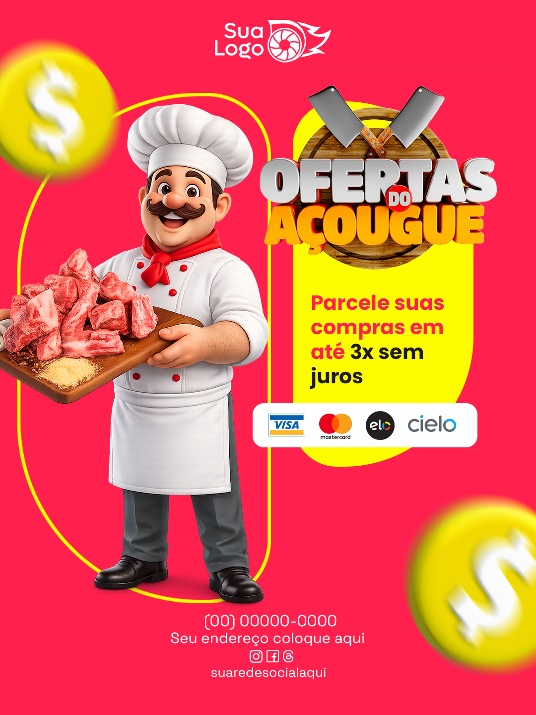 Arte 9 da coleção Coleção para Atacado e Varejo Açougue