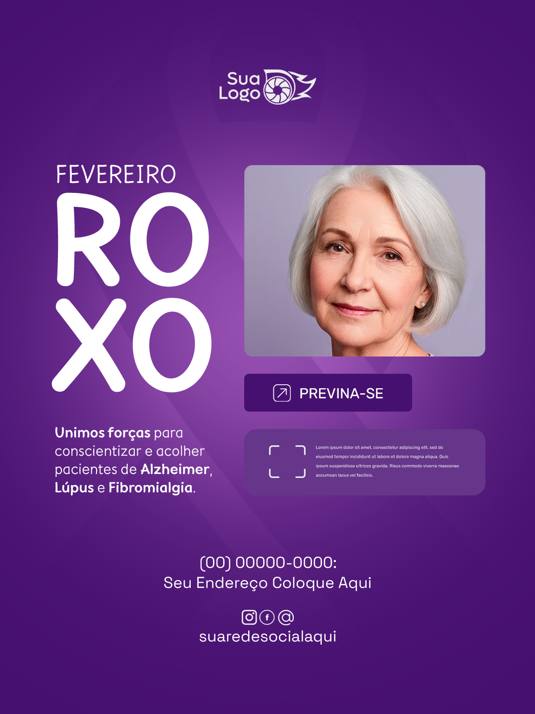 Arte 6 da coleção Coleção de Artes para Fevereiro Roxo