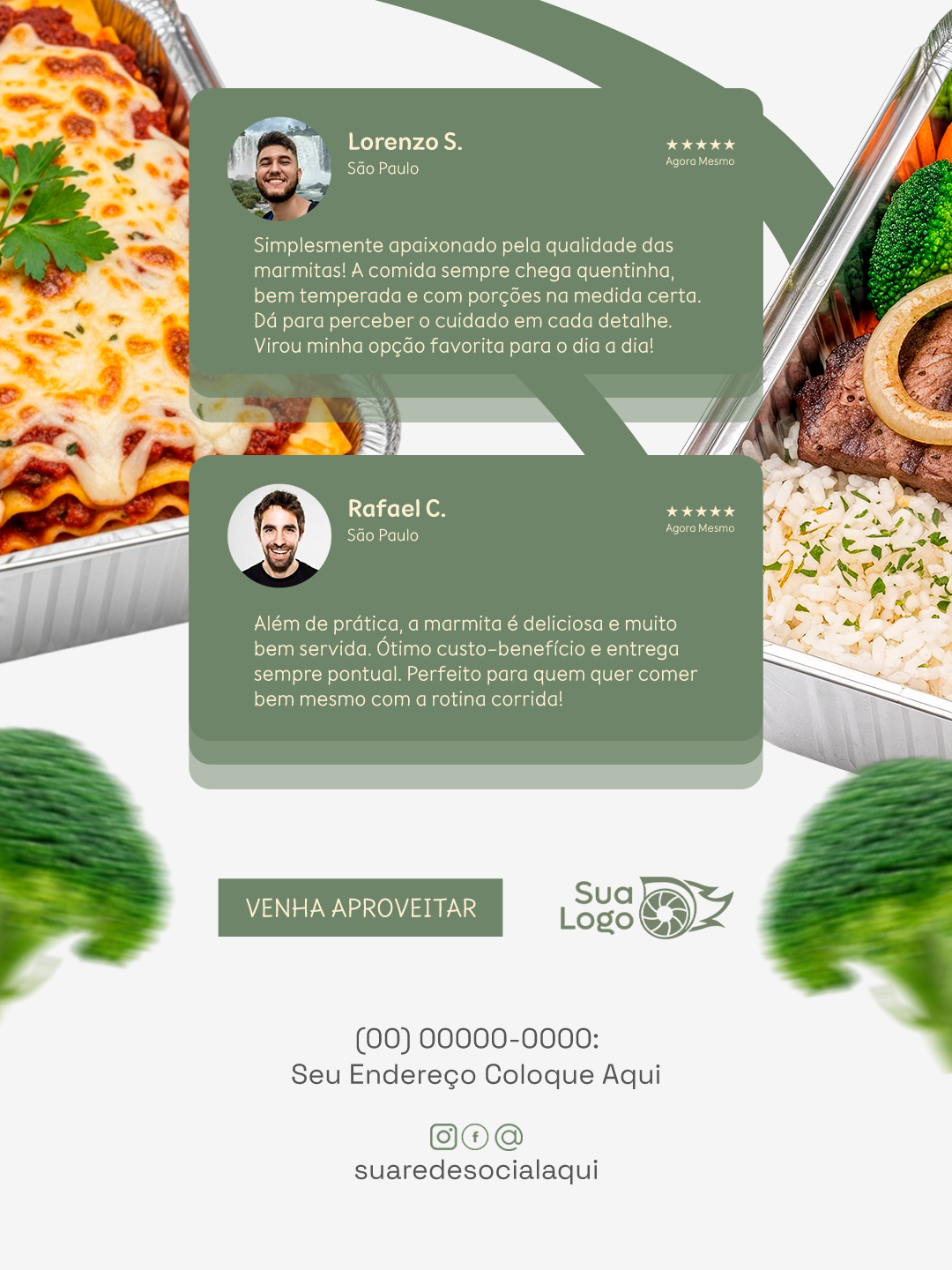 Prévia da coleção Coleção de Artes para Restaurante de Marmitas Marmitex