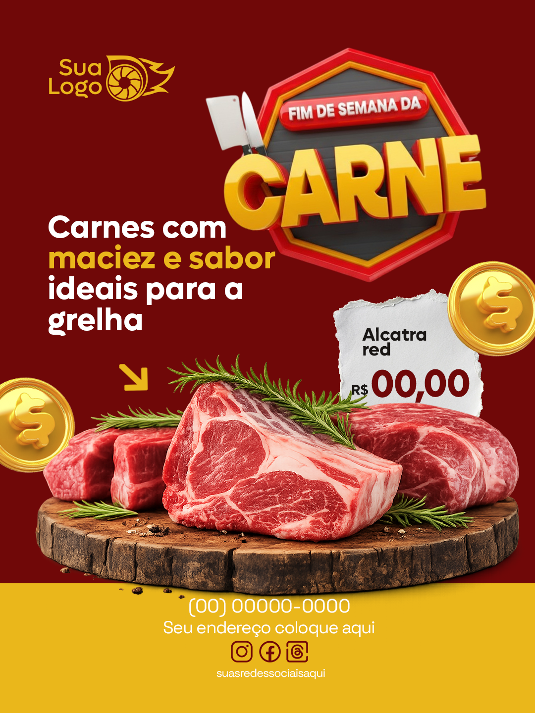 Arte 5 da coleção Coleção para açougue - fim de semana da carne