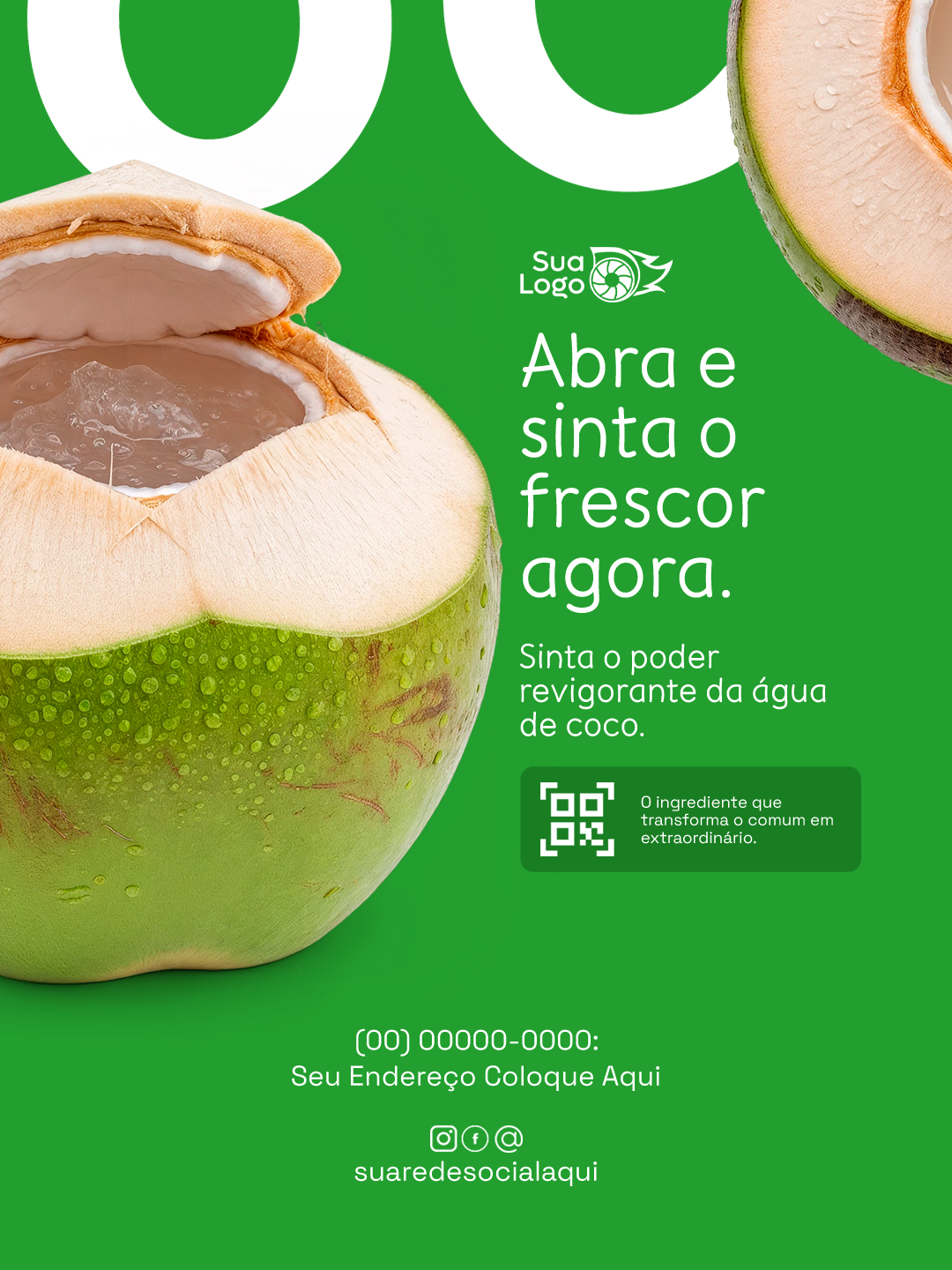 Arte 8 da coleção Coleção de Artes para Quiosque Água de Coco