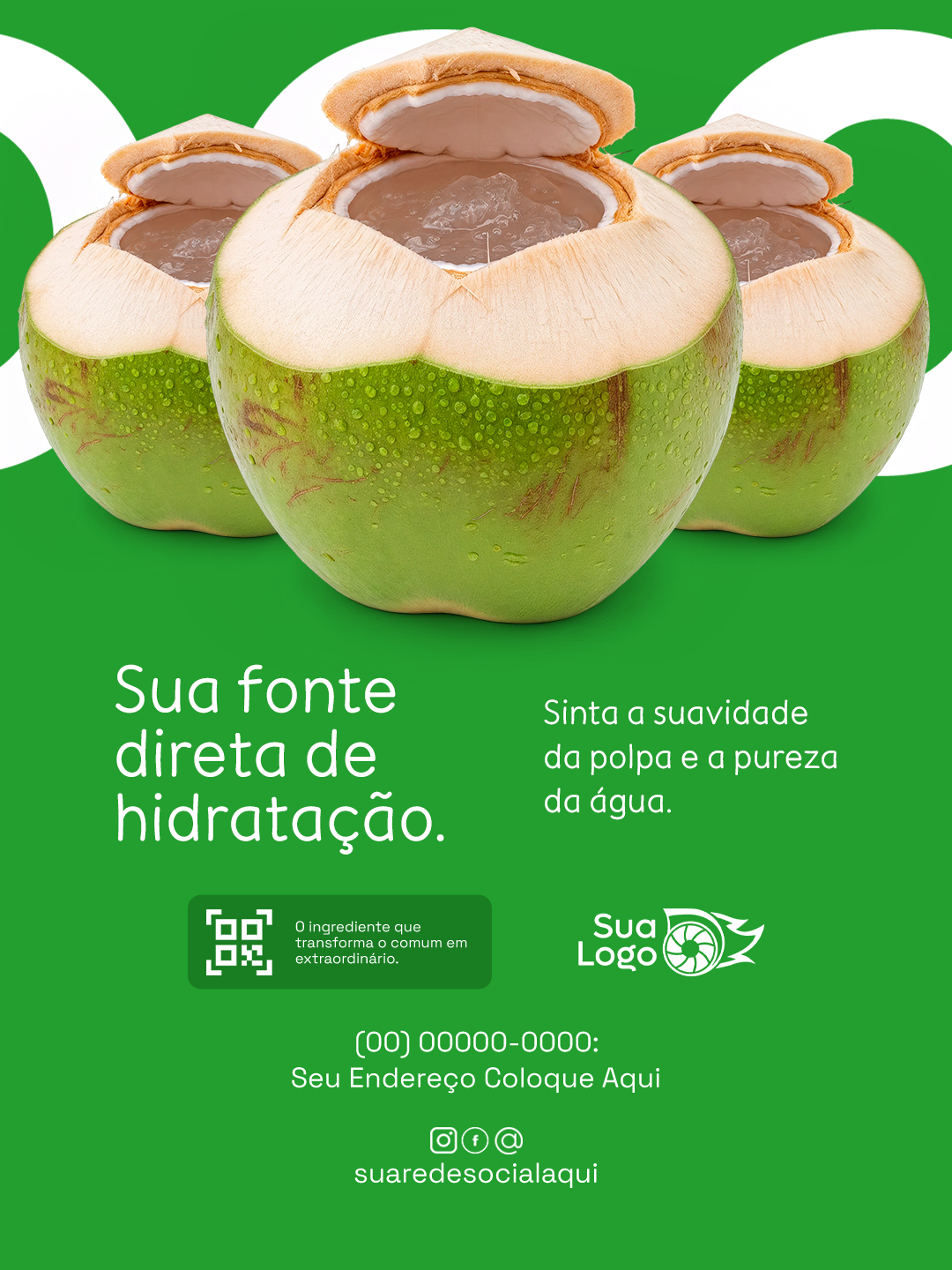 Arte 9 da coleção Coleção de Artes para Quiosque Água de Coco
