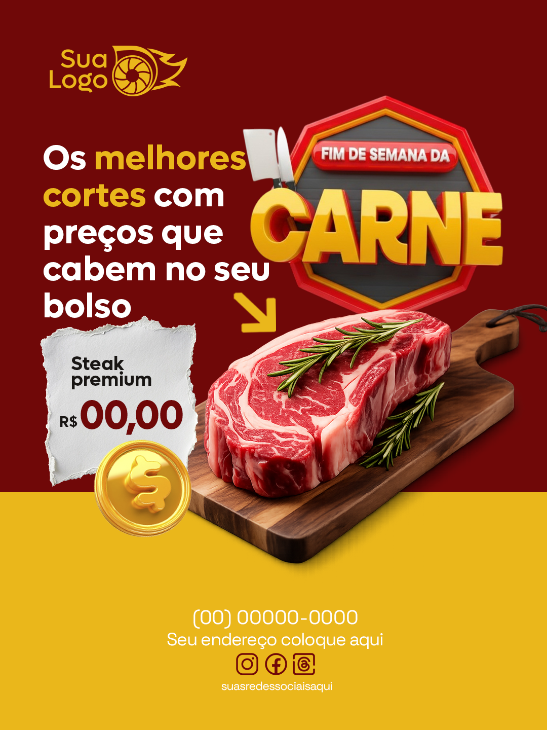 Arte 9 da coleção Coleção para açougue - fim de semana da carne