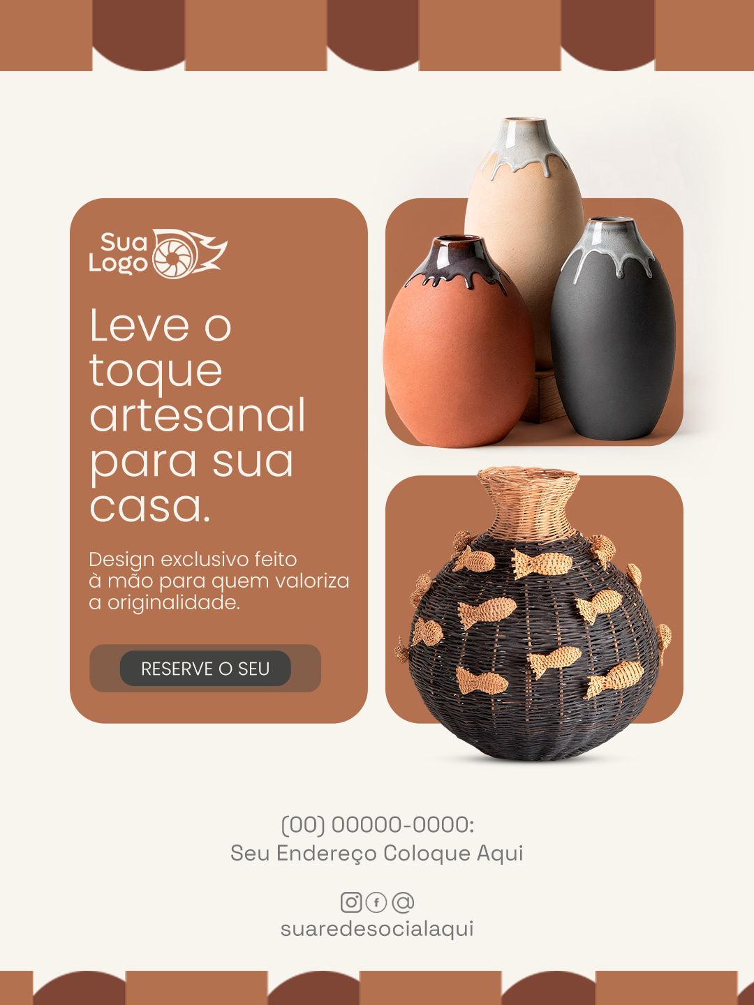 Arte 7 da coleção Coleção de Artes para Loja de Vasos Decorativos e Artesanais