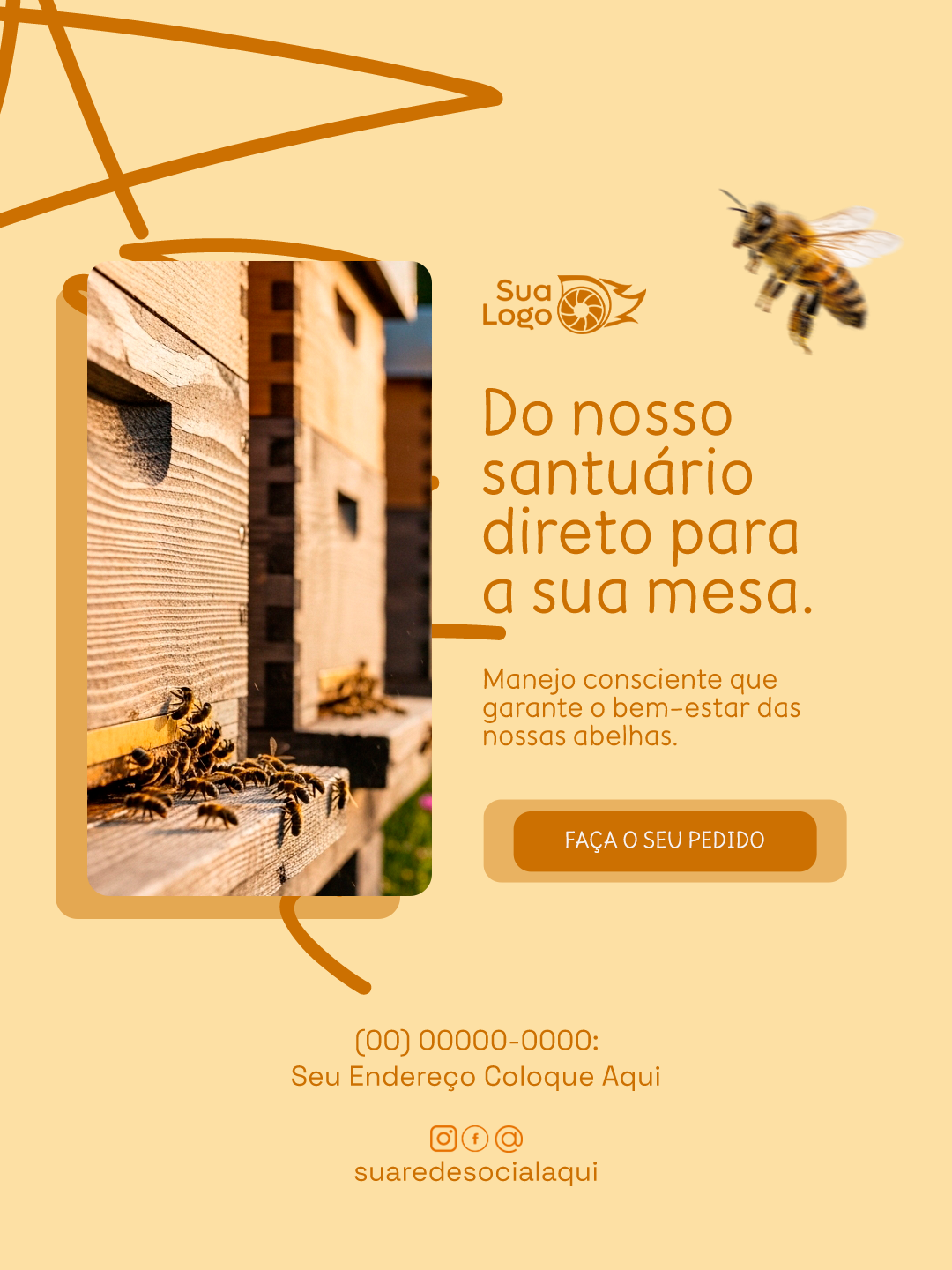 Arte 5 da coleção Coleção de Artes para Loja de Venda de Mel