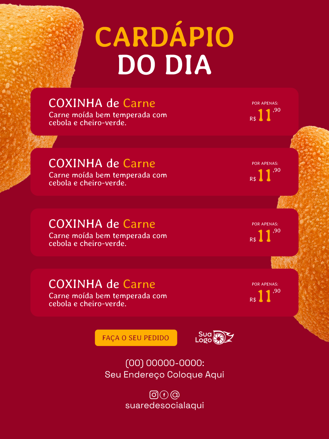 Arte 5 da coleção Coleção de Artes para Loja de Coxinhas