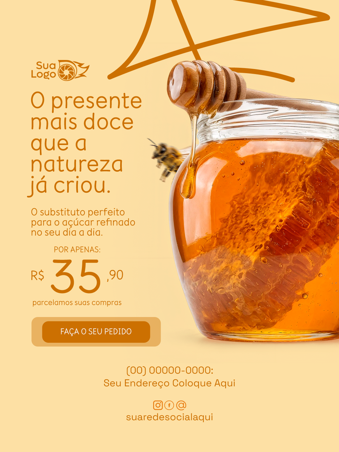 Arte 6 da coleção Coleção de Artes para Loja de Venda de Mel