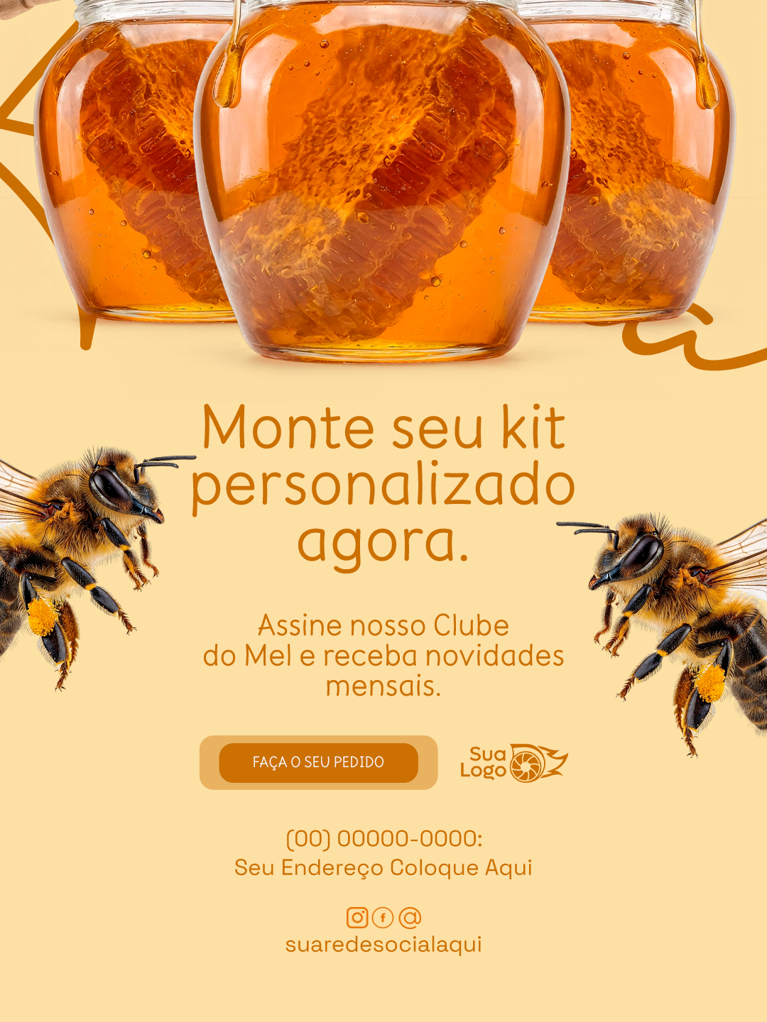 Prévia da coleção Coleção de Artes para Loja de Venda de Mel