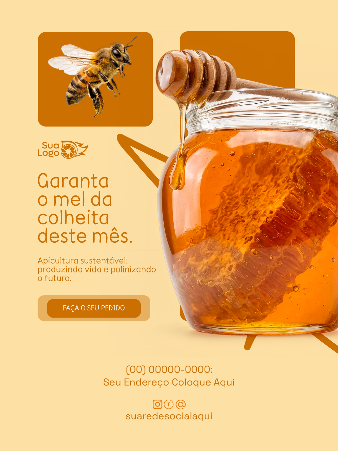 Prévia da coleção Coleção de Artes para Loja de Venda de Mel