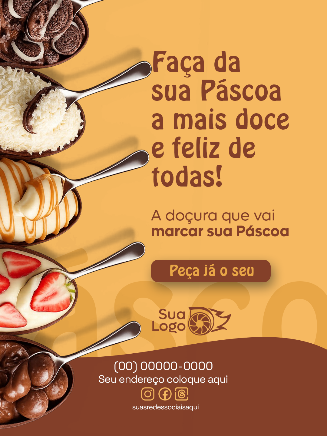 Prévia da coleção Coleção ovos de páscoa de colher