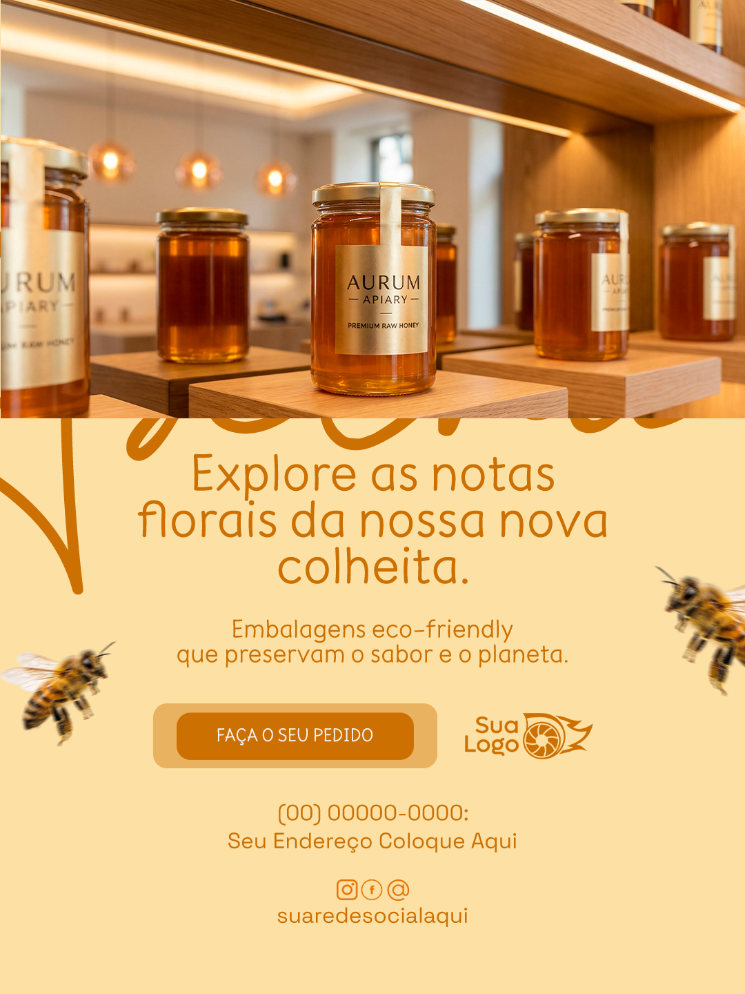 Arte 7 da coleção Coleção de Artes para Loja de Venda de Mel