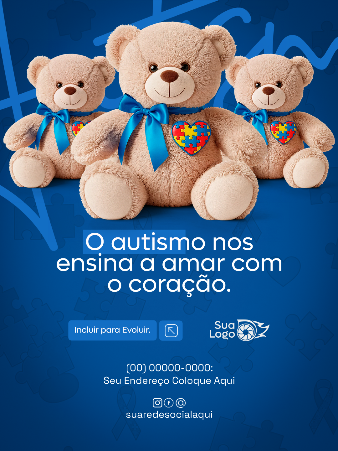 Prévia da coleção Coleção de Artes para Abril Azul Mês de Conscientização sobre o Autismo