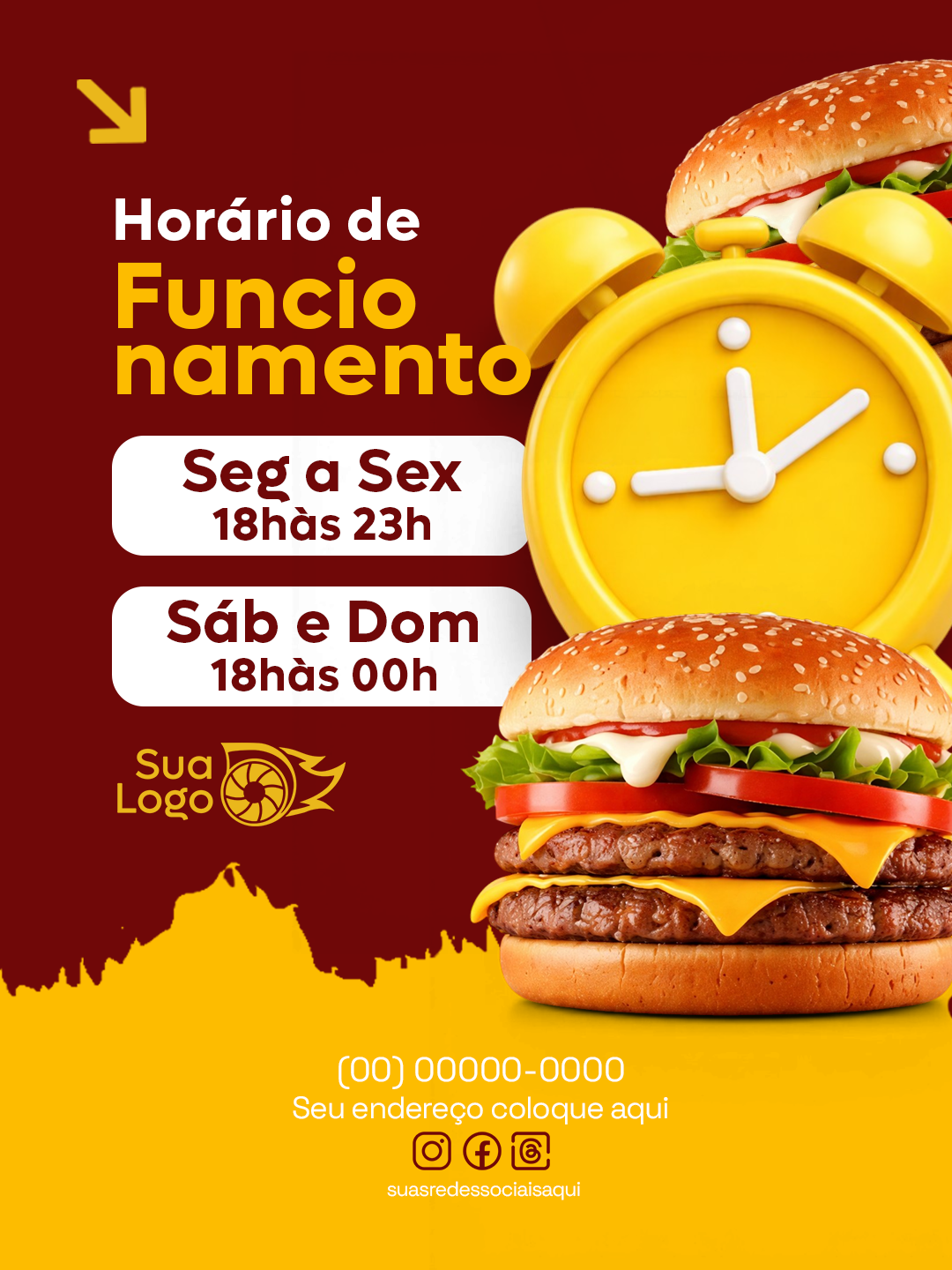 Prévia da coleção Coleção hamburgueria