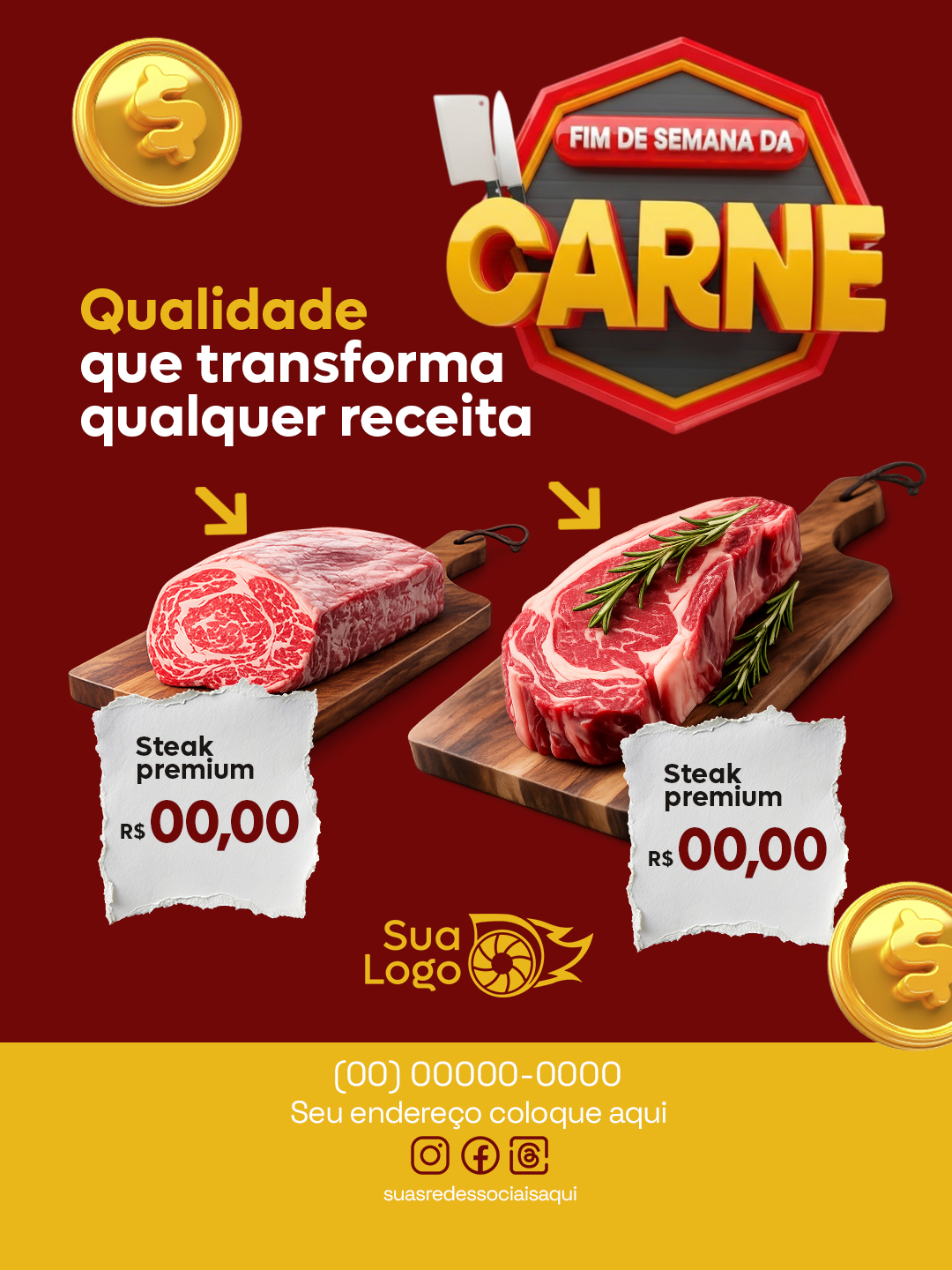 Arte 8 da coleção Coleção para açougue - fim de semana da carne