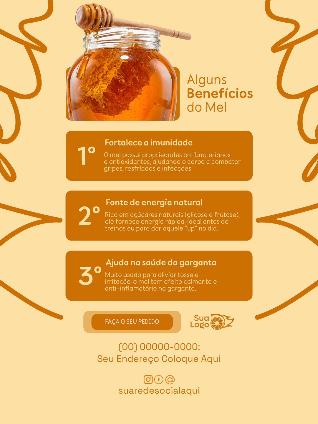 Prévia da coleção Coleção de Artes para Loja de Venda de Mel