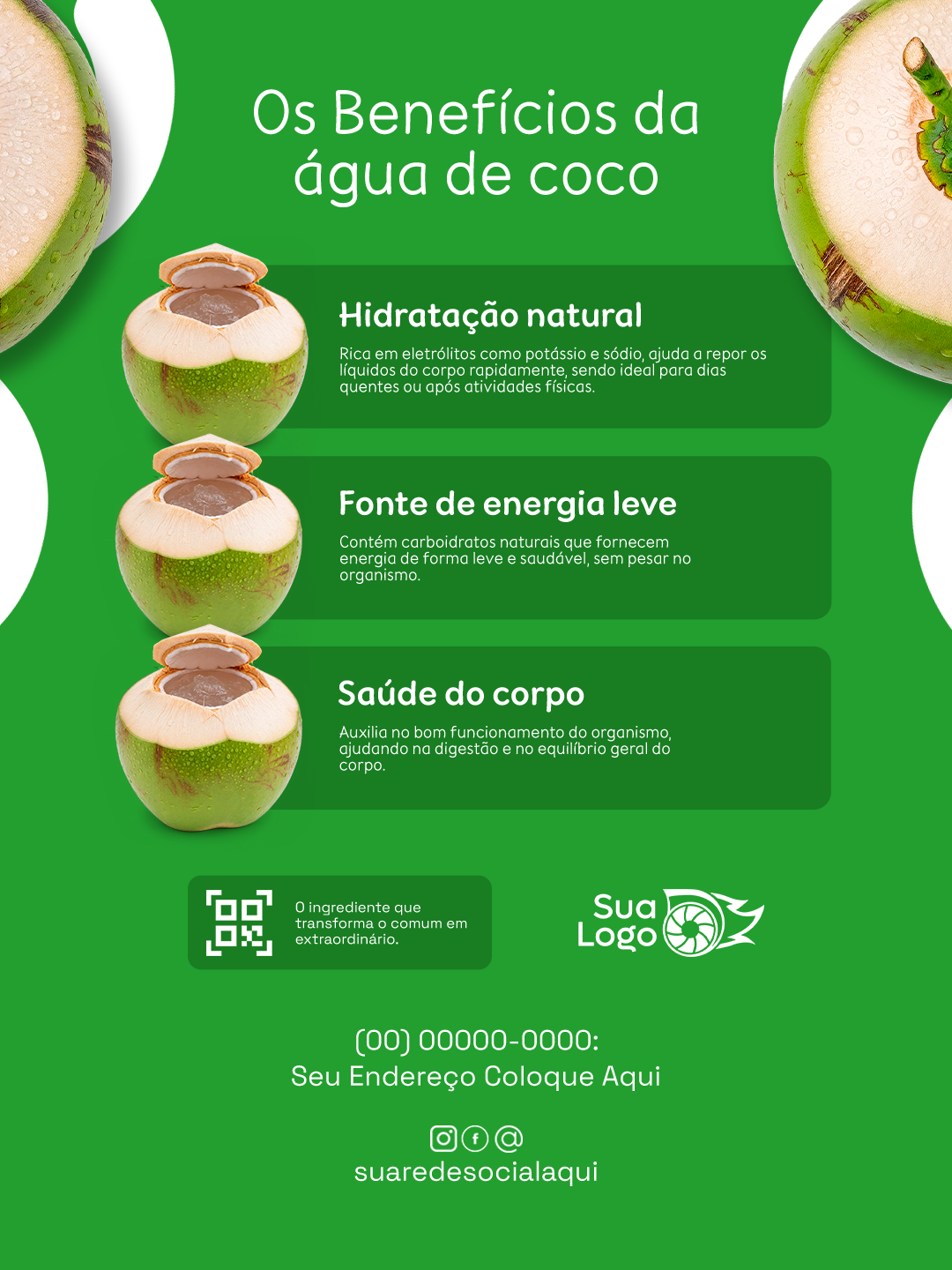 Arte 7 da coleção Coleção de Artes para Quiosque Água de Coco