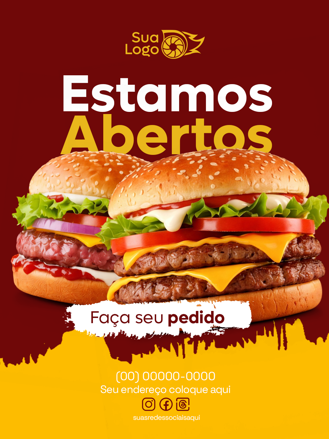 Prévia da coleção Coleção hamburgueria