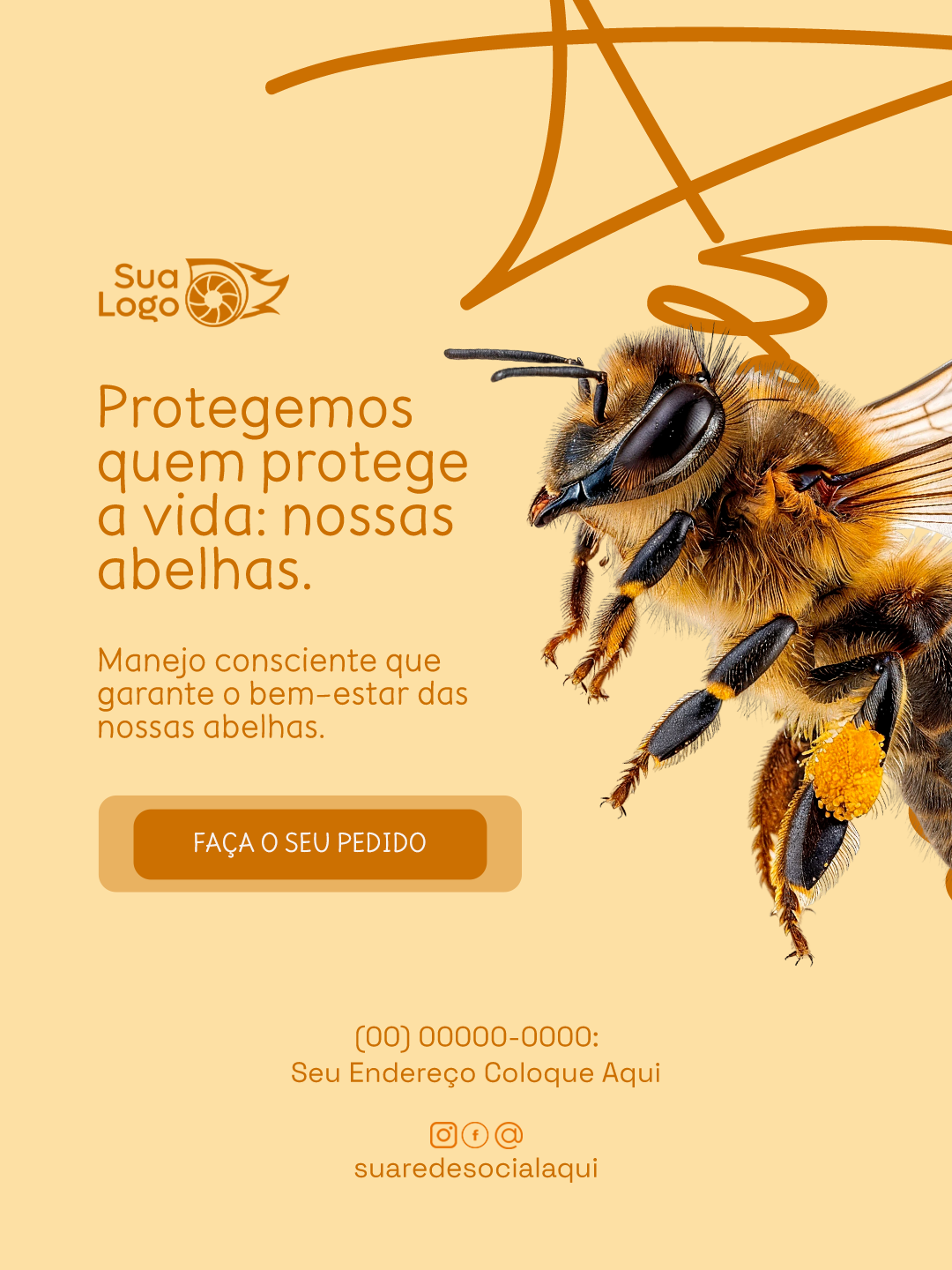 Prévia da coleção Coleção de Artes para Loja de Venda de Mel