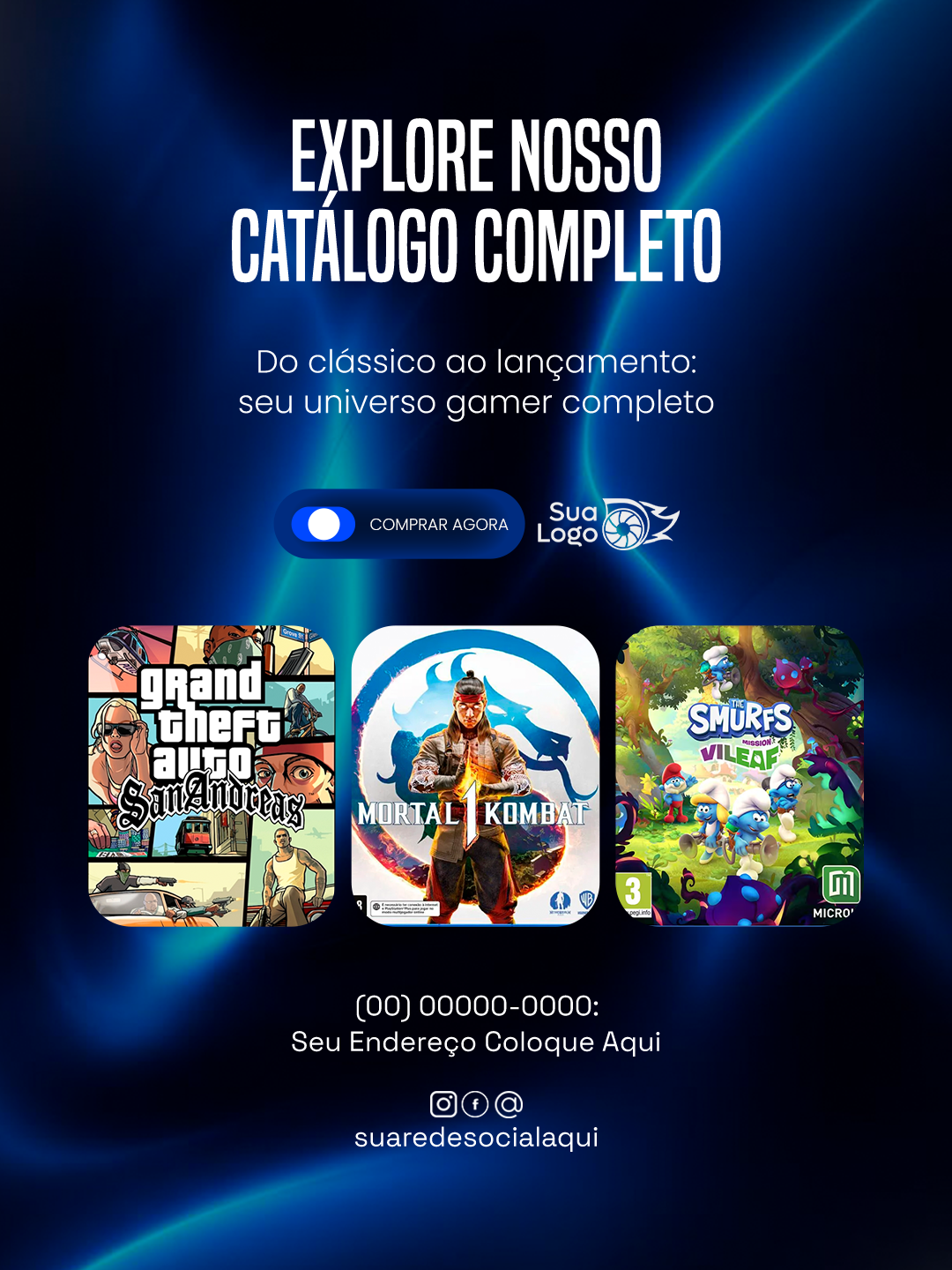 Prévia da coleção Coleção de Artes para Loja de Games