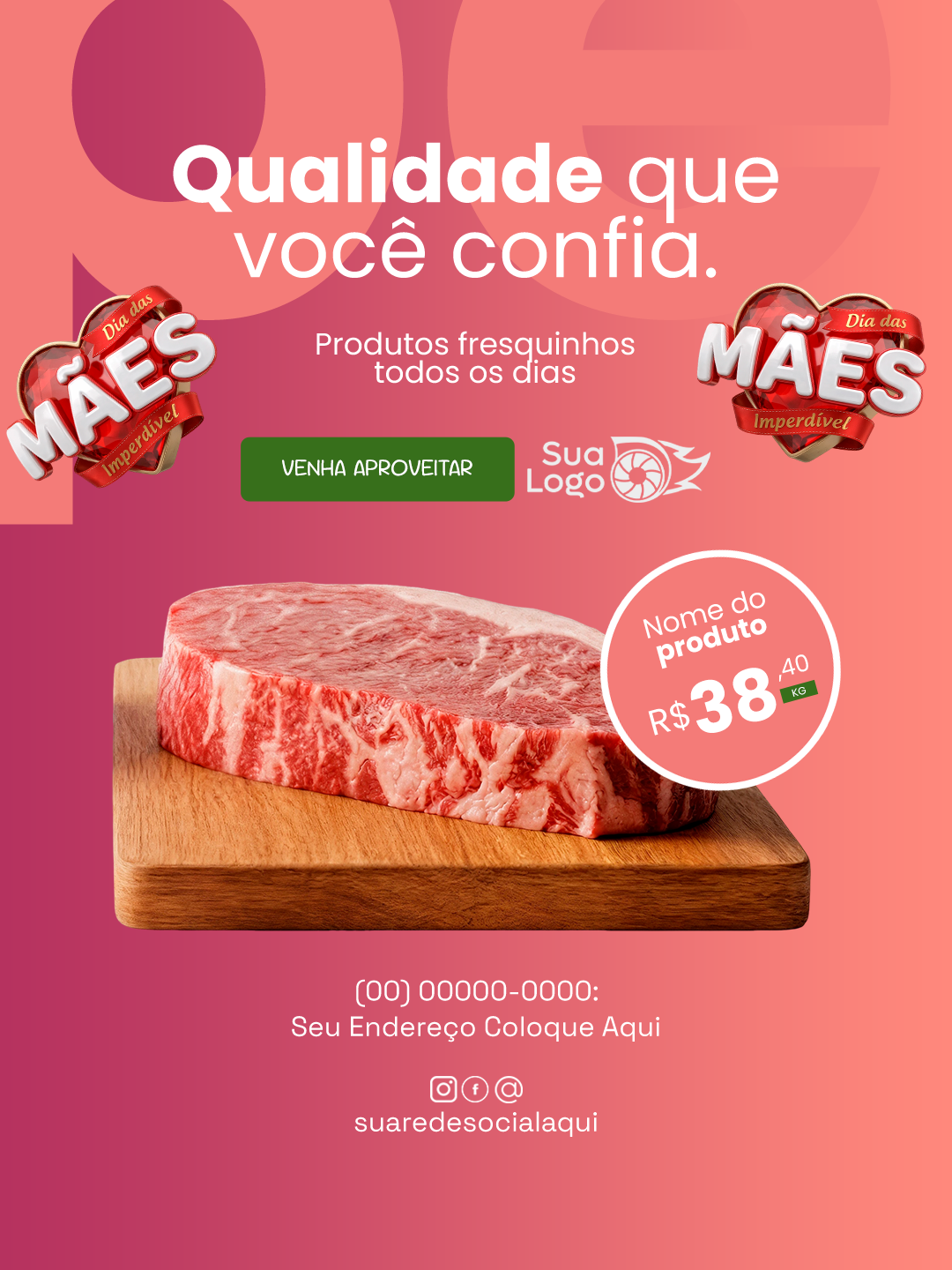 Arte 10 da coleção Coleção de Artes para Supermercado dia das Mães