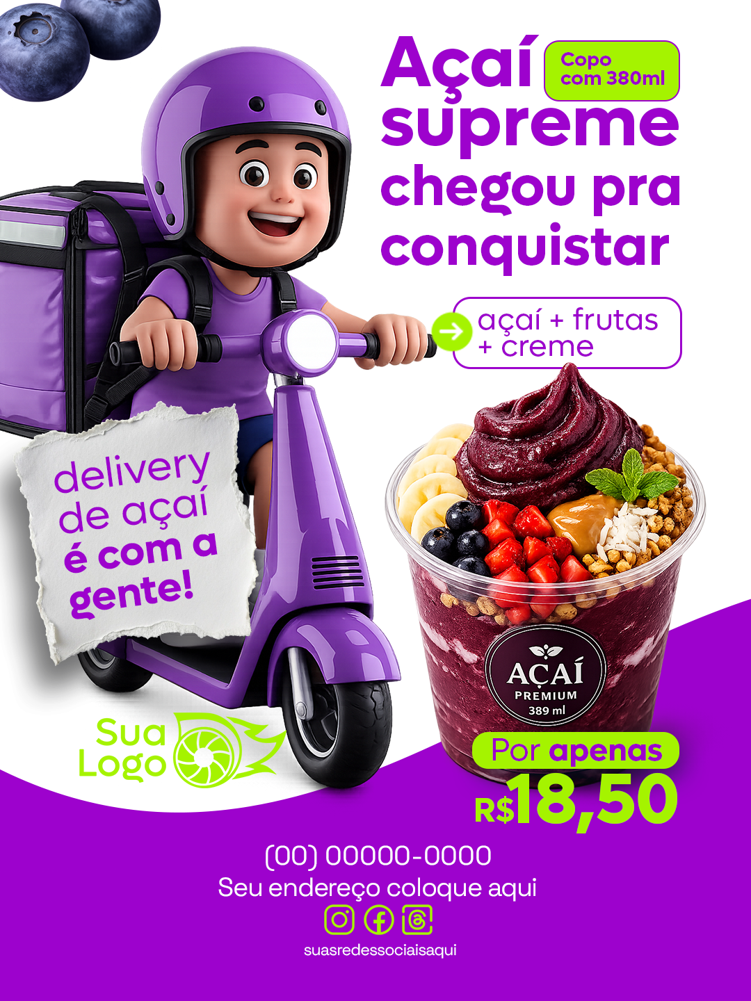 Prévia da coleção Coleção Açaíteria