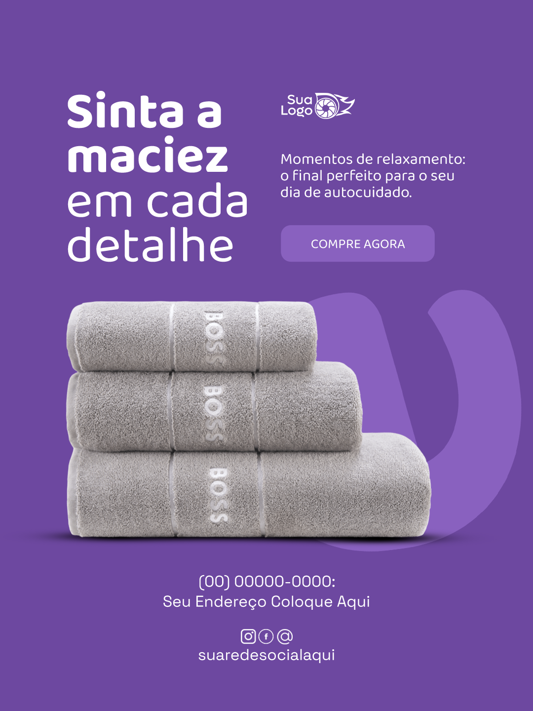 Arte 8 da coleção Coleção de Artes para Loja de Toalhas e Tecidos