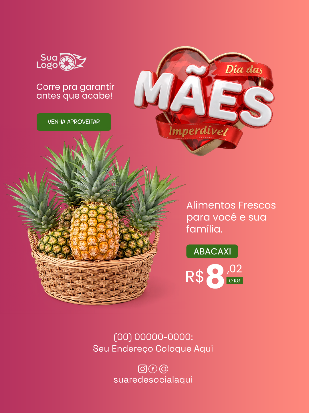 Arte 7 da coleção Coleção de Artes para Supermercado dia das Mães