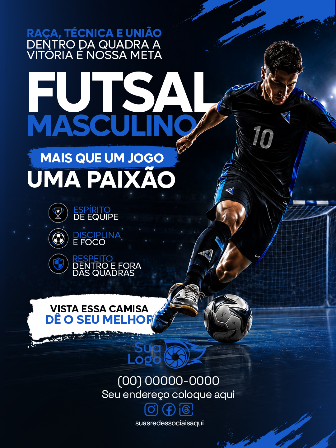Arte 10 da coleção Coleção Futsal Masculino e Feminino